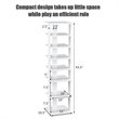 Pemberly Row 7-Tier Contemporary Wood Shoes Rack in White