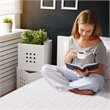 Pemberly Row Polyester Fiber Electric Heated Twin Size Blanket in White