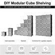 Pemberly Row 20-cube PP & ABS Portable Closet Storage Organizer w/ Doors - Black
