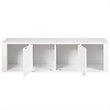 Pemberly Row Chipboard Wall Mounted Floating Hutch with 2 Doors in White