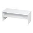 Pemberly Row 3-piece MDF Stackable Shoe Rack with 2-tier Storage Shelf in White