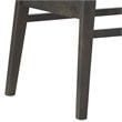 Pemberly Row PU & Wood Armless Dining Side Chairs in Brown (Set of 2)