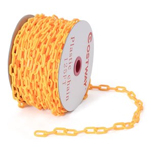 Pemberly Row Plastic Chain with Endless Applications For Crowd Control in Orange