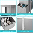 Pemberly Row P2 MDF and NC Paint Floor Cabinet with 2 Drawers in Gray