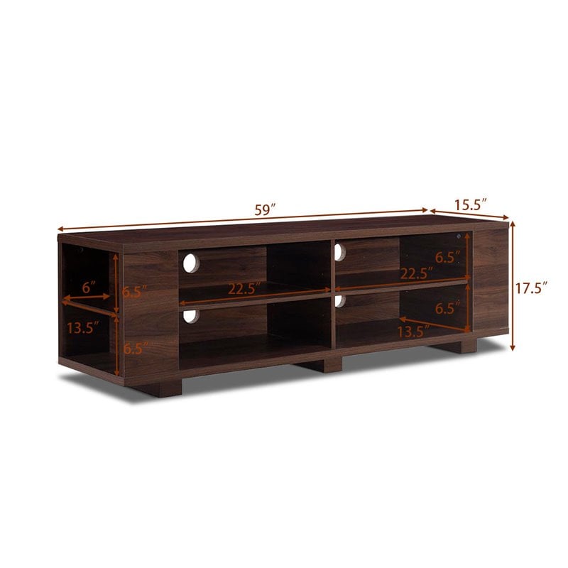 Pemberly Row TV Stand Console for TVs up to 59
