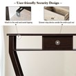 Pemberly Row 3-tier Contemporary MDF Console Table with Drawer in Brown