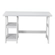 Pemberly Row Engineered Wood Computer Desk with Removable Shelf in White