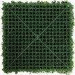 Pemberly Row 12-piece PE Artificial Boxwood Plant Wall Panel in Green