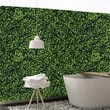 Pemberly Row 12-piece PE Artificial Boxwood Plant Wall Panel in Green