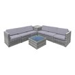 Pemberly Row 8-piece Polyester and Rattan Patio Sofa Set with Storage in Gray