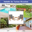 Pemberly Row 3-Pc Acacia Wood Patio Sofa Set with Sloping Back in Natural/Gray