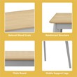 Pemberly Row 5-piece MDF and Rubber Wood Dining Table Set with 4 Chairs in Gray