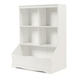 Pemberly Row 3-Tier MDF Board Multi-Functional Bookcase in White