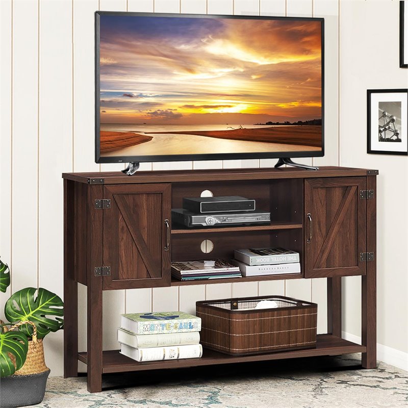 Pemberly Row TV Stand Console for TVs up to 60