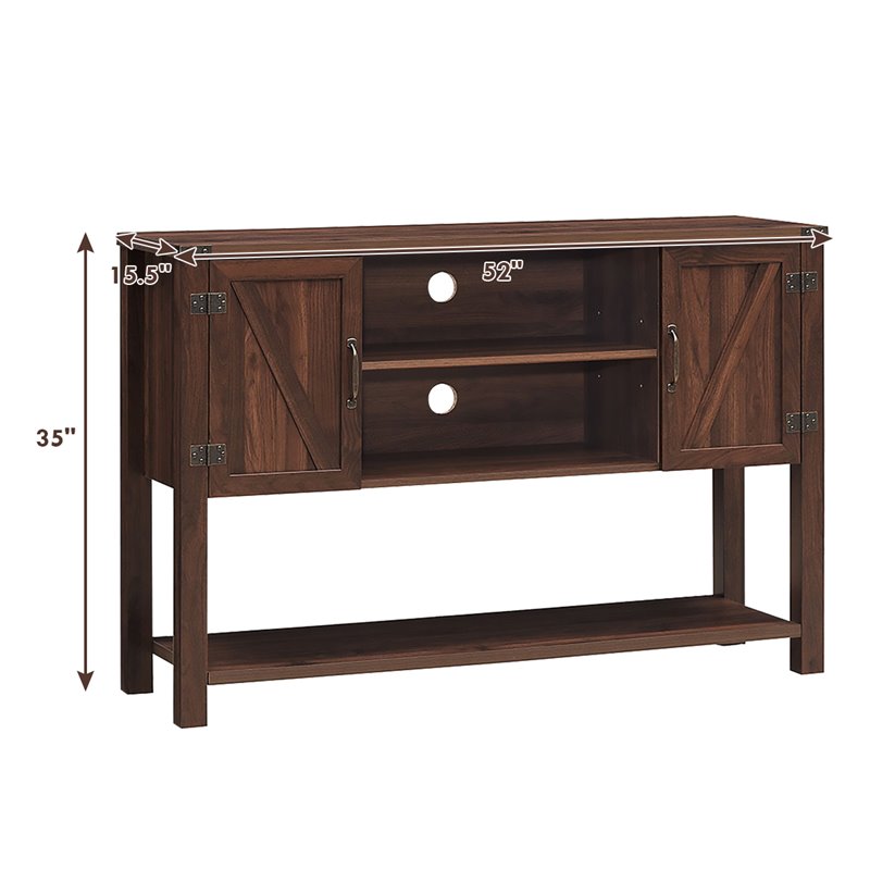 Pemberly Row TV Stand Console for TVs up to 60