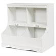 Pemberly Row 4 Storage MDF Board Multi-Functional Bookcase in White