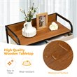 Pemberly Row 5-Drawer/4-Tier Dresser Storage Organizer Tower w/ Wood Top - Cream