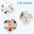 Pemberly Row 6-panel Contemporary Metal Adjustable Baby Safety Gate in White