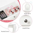 Pemberly Row MDF & Pine Wood Kids 2-in-1 Vanity Set with Mirror in White