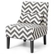 Pemberly Row Sponge Accent Armless Leisure Chair with Lumbar Pillow in Gray