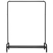 Pemberly Row Industrial Metal Garment Rack/Heavy Duty Floor Cloth Rack in Black