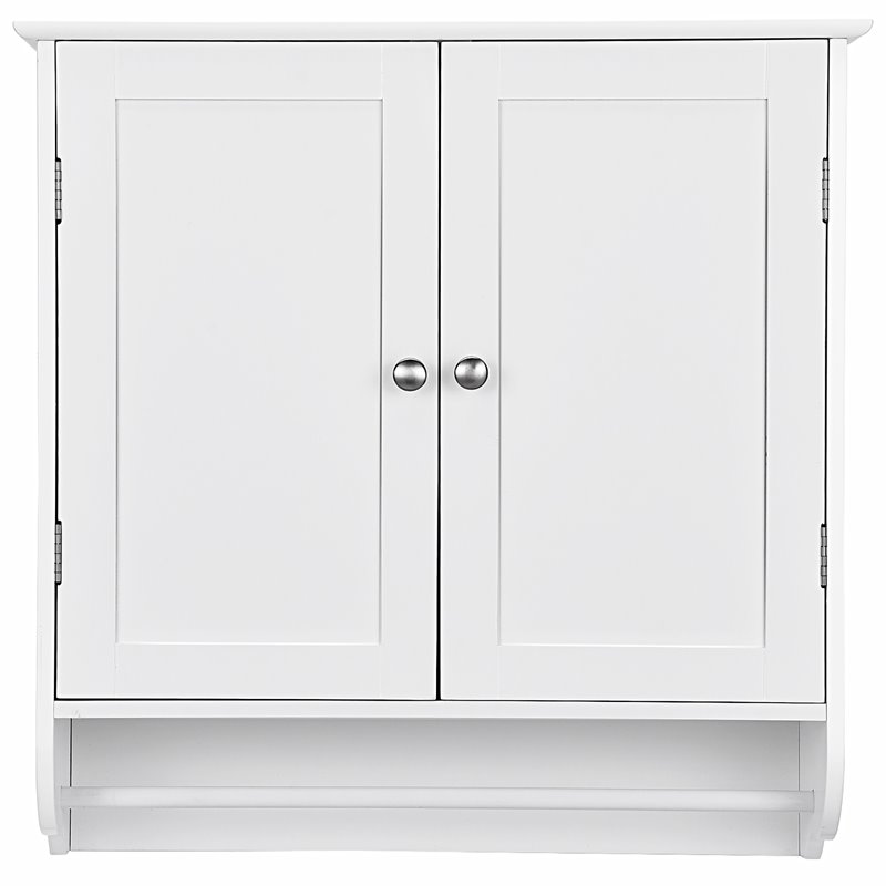 Pemberly Row Wall Mounted Bathroom Medicine Cabinet/Storage Cupboard in White