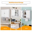 Pemberly Row Wall Mounted Bathroom Medicine Cabinet/Storage Cupboard in White