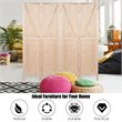 Pemberly Row 4-panel Wood Folding Room Divider with V-shaped Design in Natural