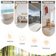 Pemberly Row 4-panel Wood Folding Room Divider with V-shaped Design in Natural