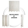 Pemberly Row 4-panel Wood Folding Room Divider with V-shaped Design in White