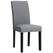 Pemberly Row Fabric Dining Chairs with Nailhead Trim in Gray (Set of 2)