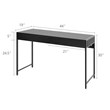 Pemberly Row 2-drawer Contemporary Engineered Wood Computer Desk in Black