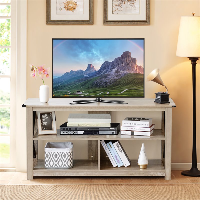 Pemberly Row Wood TV Stand for TV's up to 55