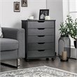 Pemberly Row 5-drawer Wheels Chest Storage Dresser Floor Cabinet Organizer-Black