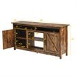Pemberly Row 60'' TV Stand Entertainment Center with Shelves & Cabinet in Brown