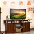 Pemberly Row Entertainment Center for TV's up to 70'' w/ 2 Cabinets Walnut