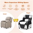 Pemberly Row Headrest & Footrest Leather Kids Youth Gaming Sofa Recliner - White