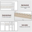 Pemberly Row Wood and PB Twin Over Twin Pull-Out Bunk Bed with Trundle in White