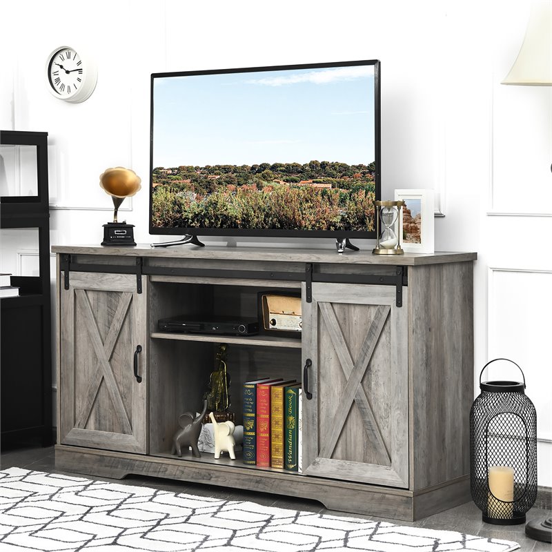 Pemberly Row Wood TV Stand for TV's up to 59