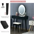 Pemberly Row Touch Screen 3 Lighting Modes Dressing/Makeup Vanity Set in Black