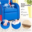 Pemberly Row Leather Kids Gaming Sofa Recliner Armchair w/ Side Pockets in Blue