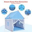 Pemberly Row Large Kids Play Tent/Playhouse Children/Castle Fairy Tent-Mat Blue
