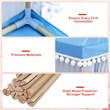 Pemberly Row Large Kids Play Tent/Playhouse Children/Castle Fairy Tent-Mat Blue