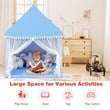 Pemberly Row Large Kids Play Tent/Playhouse Children/Castle Fairy Tent-Mat Blue