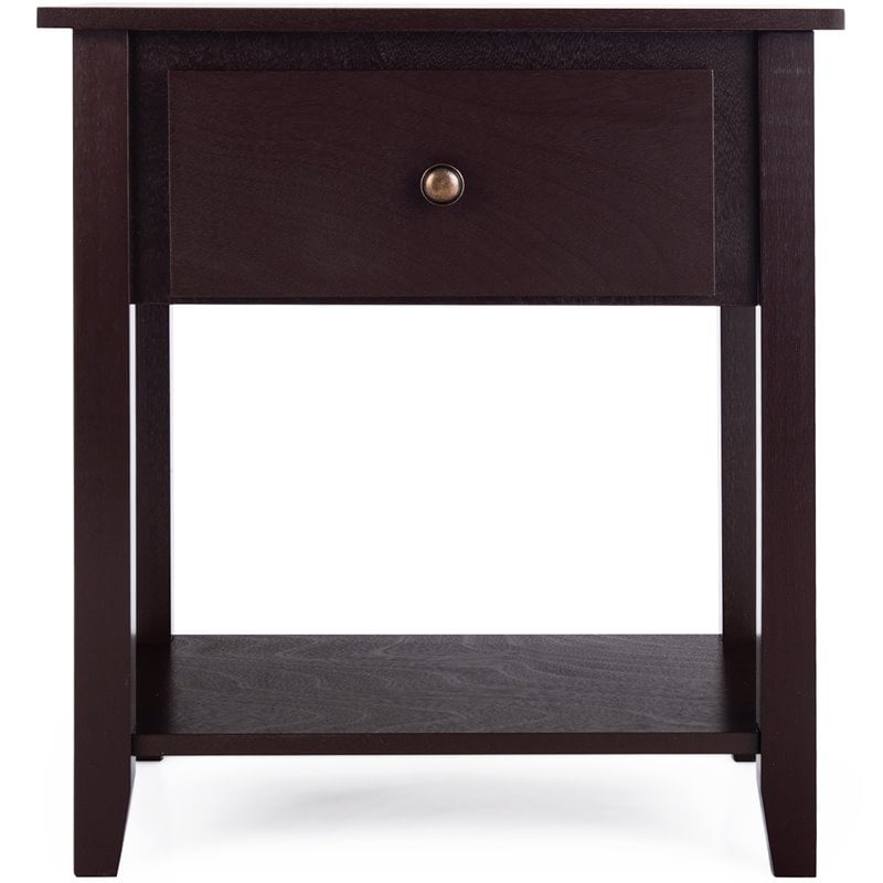 Pemberly Row Nightstand/Bedside Table/Sofa Table/End Table/Accent Table Espresso