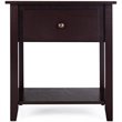Pemberly Row Nightstand/Bedside Table/Sofa Table/End Table/Accent Table Espresso