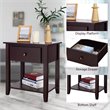 Pemberly Row Nightstand/Bedside Table/Sofa Table/End Table/Accent Table Espresso