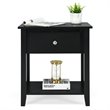 Pemberly Row Nightstand/Bedside Table/Sofa Table/End Table/Accent Table Black