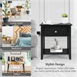 Pemberly Row Nightstand/Bedside Table/Sofa Table/End Table/Accent Table Black