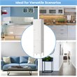 Pemberly Row Freestanding Kitchen Bathroom Storage Linen Tower Cabinet in White